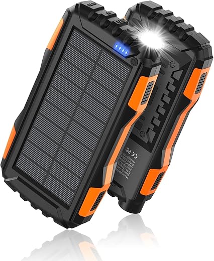 Power-Bank-Solar-Charger: The Ultimate Lifesaver for Adventurers!